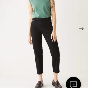 NWT The Selvedge Cyndi Straight Fit Jean in Black